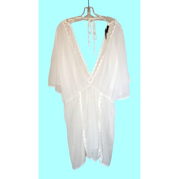 Adome Tops - Adome Sheer White Shirt Top Blouse Size 2XL XXL NEW NWT  Beach
